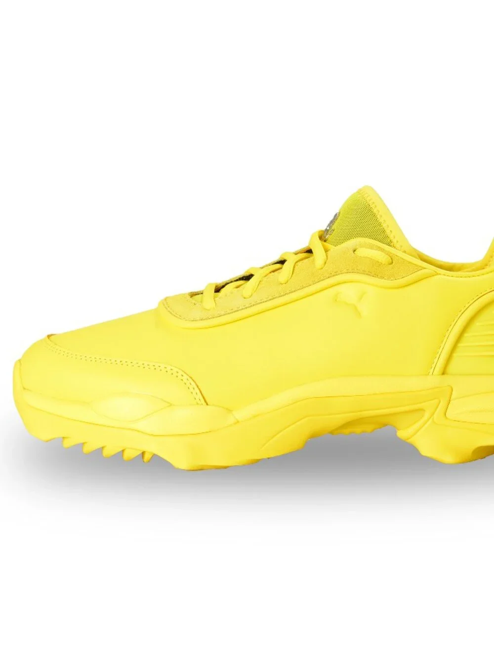 Puma X Scuderia Ferrari Nitefox Yellow Leather Sneakers Shoes US10.5 UK9.5 EU 44